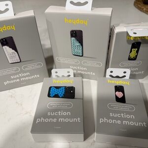 Heyday Suction Phone Mount - Black, Blue, Green, Pink, White
